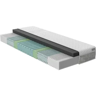 Gelschaummatratze NEUHEIT, PREMIUM Schlaraffia Sensipur F400, 90x200, 140x200 cm & mehr, Schlaraffia, 23 cm hoch, (1-tlg), Matratze in 2 Härten, ergonomisch, langlebige Qualität weiß 100 cm x 200 cm x 23 cm