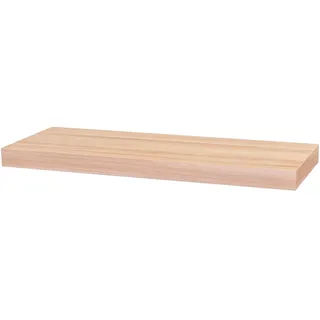 Levandeo® Wandregal, Wandboard Bobby 60cm Kernbuche - Wandregal Regal Board Bord