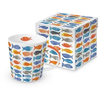 PPD Becher PPD, Mug, Herbst, Winter, Frühling, Sommer, Alltag Kollektion, Porzellan Tasse, Atlantis, Fisch, Meerestieren, Maritim, Planze, -Trendbecher, Henkelbecher, Motiv : Blumen, Pflanzen, Tiere, Liebe, Sprüche, Geschenke bunt