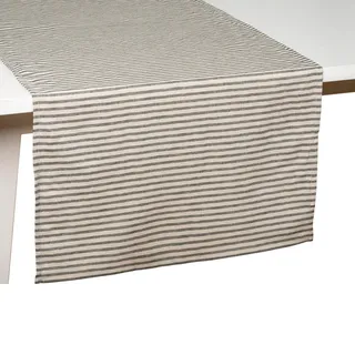 Pichler Halbleinen Tischwäsche Collin Tischläufer 50x150 cm | anthrazit - grau