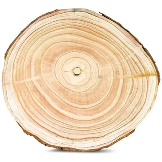 Levandeo® Dekoobjekt, Baumscheibe Deko-Platte Ca. Ø 29cm Holz-Scheibe Naturbelassen