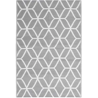 vidaXL Outdoor-Teppich 140 x 200 cm grau
