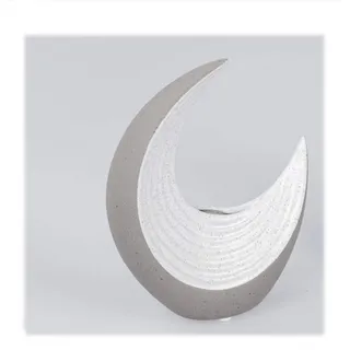 Dekorative Vase 14x17cm Serie Nature Spirit grau-weisse Keramik in Stein-Optik