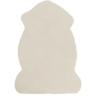 Beliani Kunstfellteppich Beige 60 x 90 cm