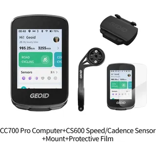 GEOID CC700 Pro Fahrradcomputer 2,8-Zoll-Touchscreen GPS-Fahrrad-Tachometer Globale Kartennavigation Fahrrad-Kilometerzähler für Strava
