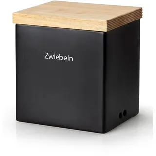 Continenta Vorratsdose rechteckig schwarz 18 x 15,5 x 20,5 cm 0,8 l
