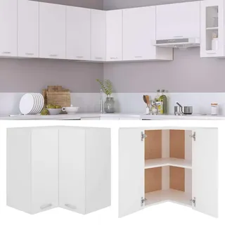 vidaXL Eckhängeschrank Lyon 57 x 57 x 60 cm Weiß