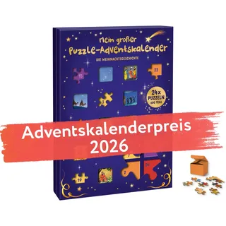 Carlsen Verlag Mein großer Puzzle-Adventskalender - Die Weihnachtsgeschichte 600 Teile