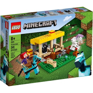 LEGO® Konstruktionsspielsteine LEGO® Minecraft 21171 Der Pferdestall, (241 St)