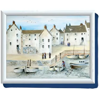 Creative Tops Premium-kissen-tablett De Geschenk, Design Cornish Harbour