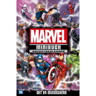 Minibuch-Adventskalender Marvel. Mit 24 Mini-Büchern.