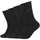 Sneakersocken 4er Pack Schwarz 39-42
