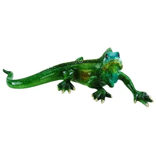 formano Sammelfigur Leguan Dekofigur Echse Figur 24 cm Kunststein Skulptur gläzend bunt