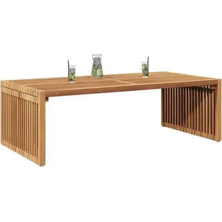vidaXL Gartentisch Beistelltisch 110 x 55 x 35,5 cm Braun