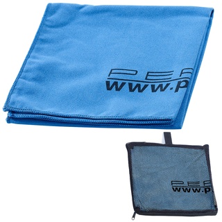 Extra saugfähiges Mikrofaser-Handtuch, 80 x 40 cm, blau