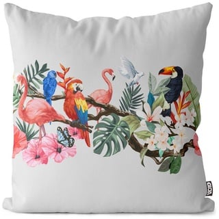 Kissenbezug, VOID (1 Stück), Papagei Flamingo Palmen Tiere pride palmen pflanzen muster blumen tuk