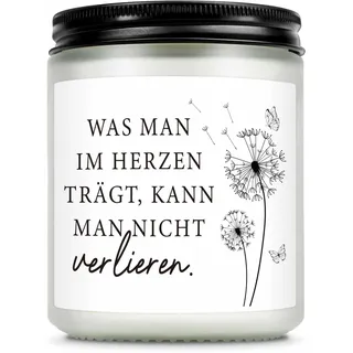 Giftasy Trauergeschenk - Trauerkerze mit Spruch, Trost Geschenke, Trauerlicht, Trauer Deko, Beerdigung Deko