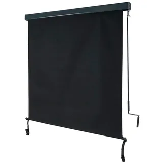 Mendler Vertikalmarkise 250 x 140 cm Schwarz