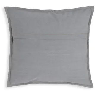 Knit Factory Dekokissen Knit Factory Hope Kissen 50x50 cm Glatt Grau, Dekokissen Couch kissen Sofa Kissen