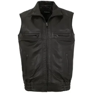 Maddox Lederweste Andi Maddox - Herren Lederweste Lammnappa schwarz schwarz 58