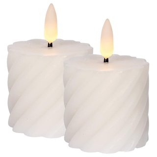 Star Trading 061-10 LED-Echtwachs-Kerze Flamme Swirl Votive