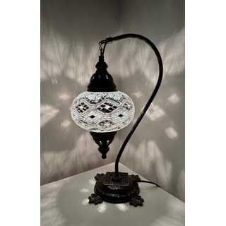 Samarkand - Lights Mosaik - Stehlampe L Tischlampe orientalische türkische marokkanische Mosaiklampe Silber