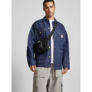 Umhängetasche mit Label-Patch, Black, 1
