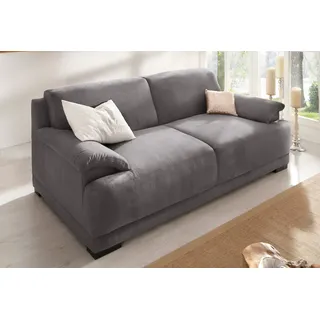 Home Affaire Couch Mikrofaser 3-Sitzer Grau