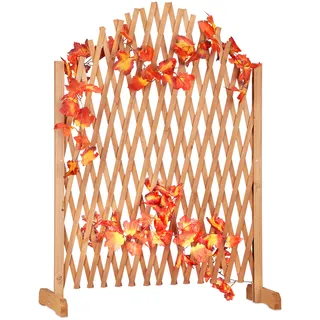 Relaxdays Rankgitter Holz 100 x 165 cm Braun