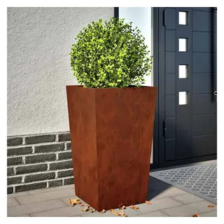 vidaXL Pflanzkübel 45x45x75 cm Wetterfester Stahl