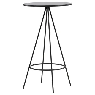 Livetastic Bartisch Ø60 cm schwarz