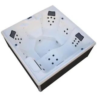 Home Deluxe Outdoor, Anthrazit, Kunststoff, 207.5x88x207.5 cm, Freizeit, Pools und Wasserspaß, Whirlpools