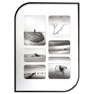 K&L Wall Art Bilderrahmen Collage Metall Bilderrahmen modern große Fotorahmen, Passe Partout Fotogallerie für die Wand schwarz 40.6 cm x 55.9 cm
