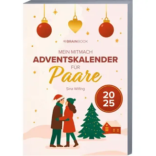BrainBook Verlag Der Mitmach-Adventskalender für Paare Adventskalender-Buch 2025