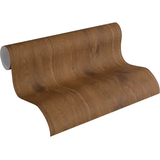 A.S. Création Best of Wood`n Stone Vliestapete 53 cm x 1000 cm 300 g Braun 300431