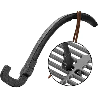 Gusseisen Grillrostheber, Grillzubehör für Gusseisen und Edelstahlroste, 20,3cm Grillrost Heber, Rost Heber Universal Grillwerkzeug, Grill Lifter für die meisten Holzkohlegrills und Gasgrills