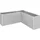 Belvedere Maxi L200 201 x 201 x 77 cm silber-metallic