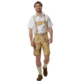 Tectake Kunstlederhose Luis in antikbraun | Gr.: 50