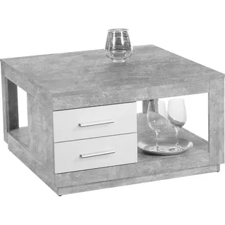 Stolkom Couchtisch Festival Grau Holz 80 x 45,6 x 80 cm
