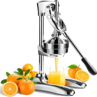 Zitruspresse 44 cm Zitronenpresse Saftpresse Edelstahl Orangenpresse Entsafter Orangen Limettenpresse Zitronen Manuelle Juicer Fruchtpresse Retoo