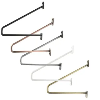 Natural Goods Berlin Wandregalhalter PRENZLBERG, 2-tlg., Regalhalterung, Winkelkonsole, Wandregal, 200mm, Antik Gold goldfarben