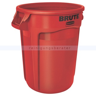 Mülltonne Rubbermaid Brute Container 121 L rot mit Handgriffen, sehr widerstandsfähig