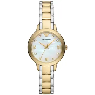 Emporio Armani Damen Armbanduhr Weiß/Bicolor AR11513