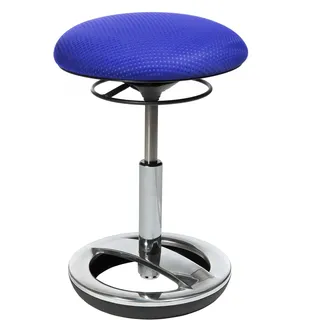 TOPSTAR Sitness Bob Stoff 38,5 x 57 x 38,5 cm blau/alu poliert