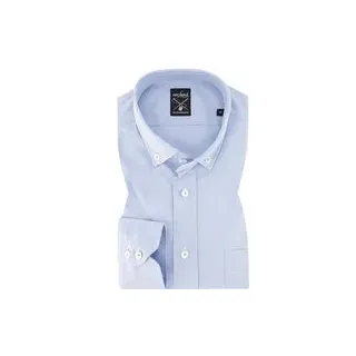 van Laack Herren Hemd blau Oxford, blau, NOS