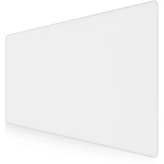 Titanwolf- Übergröße Mauspad Gaming 1200x600mm - XXXL Mousepad groß - Tischunterlage Large Size - verbessert Präzision und Geschwindigkeit - XXL z.B. für Logitech Maus und Tastatur - weiß
