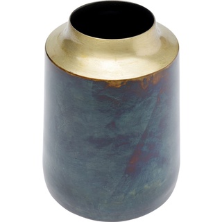 Kare Design Vase Lali, Mehrfarbig, Dekovase, Blumenvase, Aluminium, Handgearbeitet, Unikat, 15 cm (H)