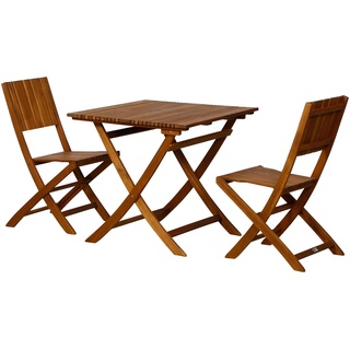 Balkonset SIENA GARDEN "Falun SET" Sitzmöbel-Sets beige (natur) Polyrattan Gartenmöbel