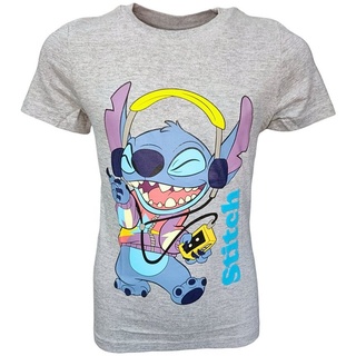 Lilo & Stitch T-Shirt Kinder Kurzarmshirt Gr. 98-128 cm bunt|grau 104 cm