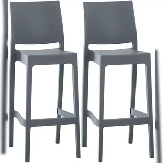 CLP Barhocker Maya 105 x 45 x 51 cm Dunkelgrau
